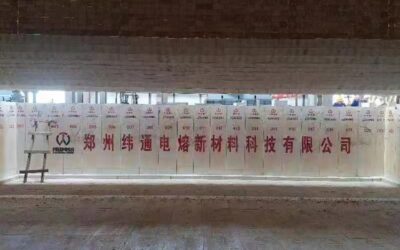 客户玻璃窑体砌筑完工